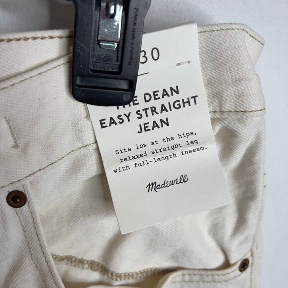 Madewell $148 Womens The Dean Easy Straight Jean VIntage Canvas Size 30 NU051 - Picture 3 of 9
